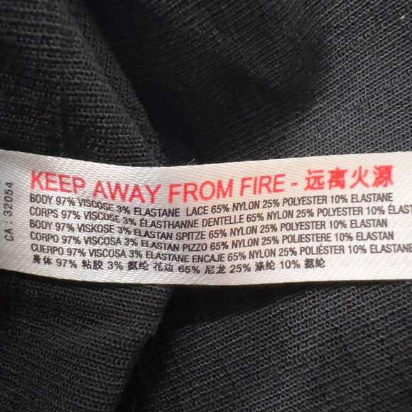 Free People Intimately Black One-Shoulder Lace Mini Cocktail Dress XS NWT - Picture 10 of 11